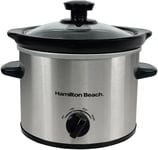 Hamilton Beach 'The Mighty Mini' 1.8L Silver Slow Cooker 1.8 Litre,