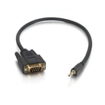 C2G/Cables to Go 02444 Cartouche Velocity DB9 Mâle vers mâle 3,5 mm Câble Adaptateur série RS232 (1,5 mètres)
