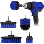 4 Pièces Brosse de Nettoyage Perceuse, Brosse Perceuse Électrique, Perceuse Nettoyage Kit, Nettoyage Voiture Brosse, Convient pour Jantes, Cuisine,