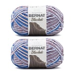 Bernat Lot de 2 pelotes de fil pour couverture Dappled Shadows - Polyester - 6 super volumineux - 200 m - Pour tricot/crochet