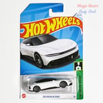 Hot Wheels 2024 Delorean Alphas (White) HW Green Speed