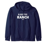 Heinz Kraft Mac & Cheese Blood Type Ranch Big Chest Logo Zip Hoodie