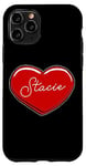 Coque pour iPhone 11 Pro Stacie Cœur dessiné à la main – Prénom Cœurs I Love Stacie