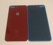 Vitre Arriere Iphone 8 Plus + Logo + adhésif - Rouge BIG HOLE