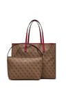 Guess Women Vikky Large Tote Bag, Brown, 40 x 31 x 18