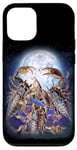 Coque pour iPhone 13 3 scorpions hurlant à la lune drôle Scorpion Lover Kids