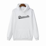 (HW0092grey-XXL）Hupparit Miesten Hip Hop DREAMVILLE J Cole Logo Hupullinen Prey Letter