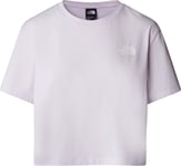 The North Face Women's Cropped Simple Dome T-Shirt Icy Lilac, S