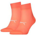 Puma Strumpor 2P Sport Light Quarter Socks Korall Strl 43/46