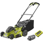 Tondeuse - RYOBI - Power Assist™ - Ø coupe 40 cm - 1 batterie lithium+ 36 V 6,0 Ah High Energy et 1 chargeur 1,7 A