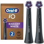 2x tandborsthuvud Originalspets för Oral-B iO Radiant Black elektrisk tandborste