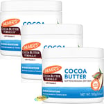 3x Palmers Cocoa Butter Formula 48 Hour Moisture Solid Cream Jar Vitamin E 100g
