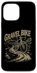 Coque pour iPhone 13 Pro Max Faites Du Gravelbike Sur Le Gravel