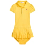 Ralph Lauren Logo Baby-klänning Chrome Yellow | Gul | 24 months