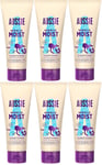Aussie Miracle Moist Conditioner for Dry/Damaged Hair 6 x 200 ml Pack of 6