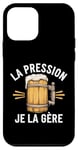 Coque pour iPhone 12 mini La Pression, Je La Gère Humour Bière Apéro Alcool Drôle