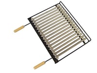 IMEX EL ZORRO 71664 Grille de Barbecue en INOX Noir 68 x 40 cm