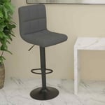 Tabouret de bar Gris fonc� Tissu