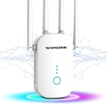 Répéteur WiFi Puissant AC1200 Mbps Amplificateur WiFi sans Fil, Double Bande Repeteur WiFi,Borne WiFi Extender, jusqu'à 120¿,Compatible avec Toutes Les Box Internet