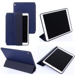 Etui nouvel Apple iPad Pro 10.5 pouces Wifi - 4G/LTE 2017 / 2018 Smartcover pliable bleu navy Cuir Style avec stand - Housse coque de protection New IPad Pro 10.5 pouces - Accessoires tablette pochette XEPTIO : Exceptional Smart case !