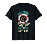 Cruising Together 38 Years 38th Wedding Anniversary Cruise T-Shirt