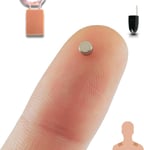 Oreillette Espion Ecouteur GSM Mini Invisible Examen Nano Caché Carte SIM Microphone Bandes Adhésives - Casque sans Fil Ecoute à Distance (Oreillette Espion Nano V7 + VIP Pro UltraMini)