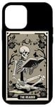 Coque pour iPhone 12 mini The Reader Carte de tarot gothique sorcière squelette Halloween