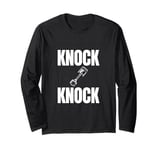 Knock Knock Broken Piston Funny Car Lover Mechanic Racecar Long Sleeve T-Shirt