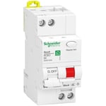 Schneider Electric R9D01606 Resi9 Interrupteur FI/LS 1P+N, 6 A, B-Char., 30 mA, type A, 6 kA