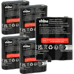 Vhbw - 5x Batterie compatible avec Motorola Talkabout T5025, T5022, T4800, FV500, T5100, T4900, T5000 radio talkie-walkie (1300mAh, 3,6V, NiMH)