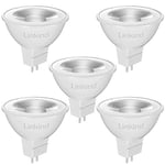 Linkind Ampoules LED GU5.3 MR16 12V, 5W Equivalent à 50W Lampe Traditionnelle, Blanc Chaud 2700K, 520LM, 36° Angle, Ampoules LED Spot 12V, Non Dimmable, Lot de 5