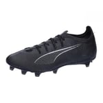 PUMA Mixte Ultra 5 Pro FG/AG Soccer Shoe, Black White, 39 EU