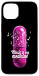 Coque pour iPhone 13 Music is my Medicine for Music Lovers for a Music Lover