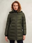 Hobbs Petite Joelle Puffer Jacket, Dark Olive