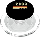 EST - 2003 - True Classic - Vintage Retro Aesthetic Birthday PopSockets PopGrip for MagSafe