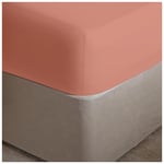 GC GAVENO CAVAILIA Drap-Housse Profond pour lit Double | Poches très Profondes de 40 cm en Polycoton 180 Fils | Draps lavables | Rose pâle