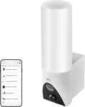 GoSmart Cam?ra de surveillance d'ext?rieur IP-300 Torch avec WiFi et application + lumi?re LED 1200 lm Cam?ra IP rotative 1080p avec lumi?re Compatible avec Alexa,Google Assistant,sans pi?ge