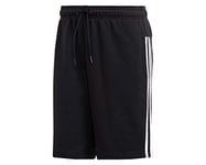 Adidas Men Must Haves 3-Stripes French Terry Shorts - Black/White, X-Large