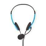 Nedis PC Headset On-ear med mikrofon - Blå