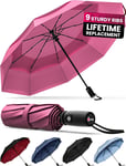 Repel  Umbrella  Windproof  Travel  Umbrellas  for  Rain -  Easy  Auto  Open  Cl