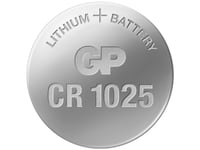 Gp Batteries 103238, Engångsbatteri, Cr1025, Lithium-Manganese Dioxide (Limno2), 3 V, 1 Styck, 10 År