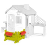 SMOBY NEO JURA LODGE GARDEN AREA PLAYHOUSE OUTDOOR SUMMER FENCE ACCESSORY AGE 2+