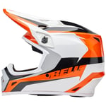 Crosshjälm bell - Mx 9 mips rift glans orange vit medium polycarbonate