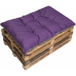 Coussin pour palettes 120 x 60 cm, coussins canapé, coussin de jardin, coussin de sol/ coussin palette in-extérieur Violet Setgarden