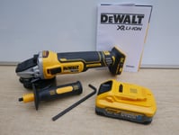 DeWALT DCG405 18v 125mm 5" BRUSHLESS GRINDER BARE UNIT + DCBP518 5 ah POWERSTACK