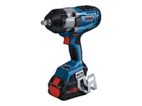 Bosch Gds Professional 18V-1000 - Støtskiftenøkkel - Trådløs - 1/2" Firkantdrev - 1000 N·M - Uten Batteri - 18 V - Solo