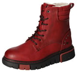 MUSTANG Femme 1502-601 Bottines à Lacets, Rouge, 40 EU