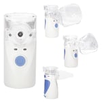 Nébuliseur Inhalateur, Nébulisateur Portable Silencieux, Inhalateur avec Embouchure et Masque, Nébulisateur pour Enfants et Adultes,Alimentation avec