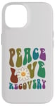 iPhone 14 Groovy PEACE LOVE RECOVERY Therapy Clean Sober NA Nurse Case