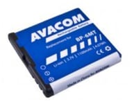 Avacom Bp-6Mt, Batteri, Nokia, E51, N81, N82, Litium-Ion (Li-Ion), 1100 Mah, 3,6 V